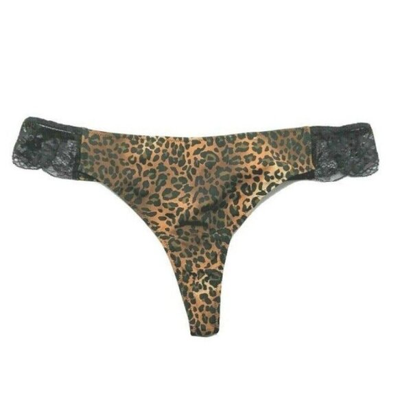 INC International Concepts Womens Thong Panty Leopard Animal Print Medium NEW - Picture 3 of 9